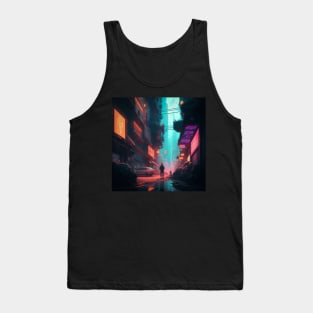 Cyberpunk city Tank Top